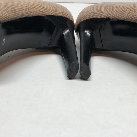 V.O.Z leather high heel pumps beige size 10 medium - Picture 5 of 8
